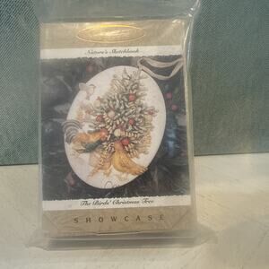 Vtg Hallmark Ornament Birds Christmas Tree Showcase Nature's Sketchbook 1996 NOS